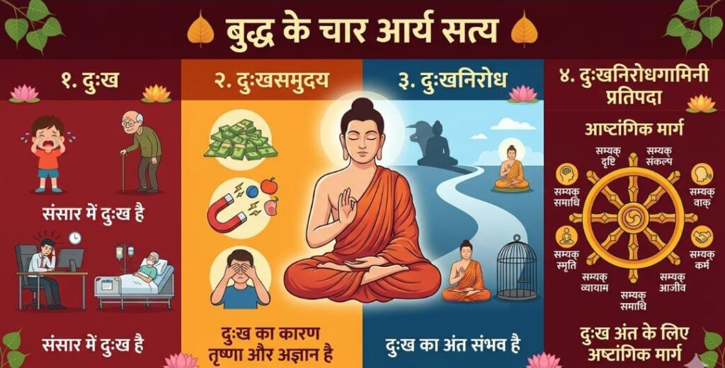 बुद्ध के चार आर्य सत्य क्या हैं?